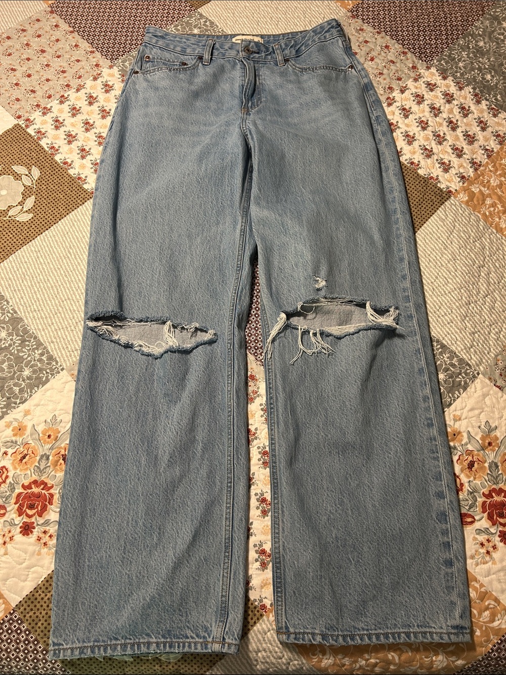 ABERCROMBIE & FITCH The Loose High Rise Curve Love Jeans Regular Length